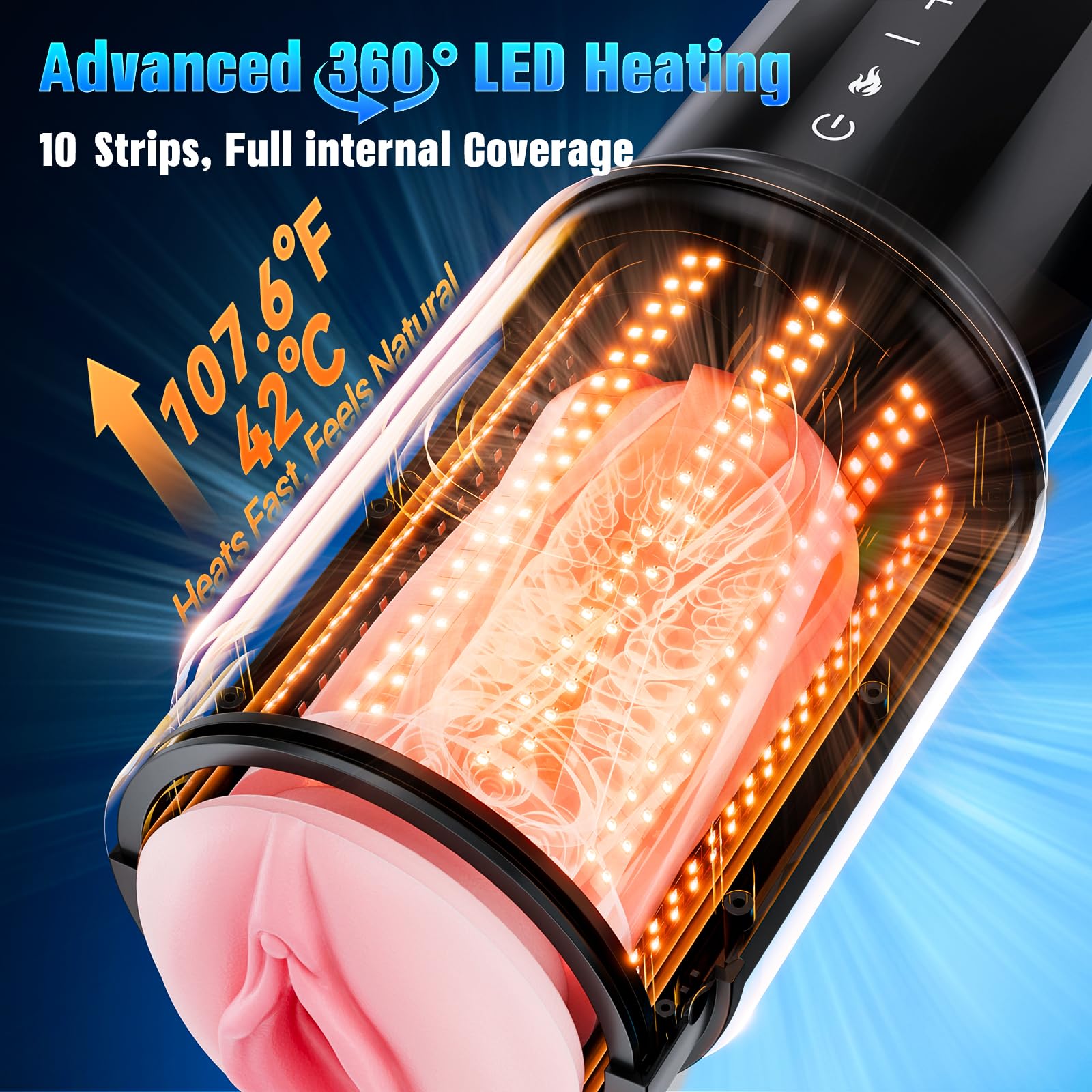 EINSEO Male Masturbator Sex Toys for Men - Thrusting Male Stroker with 360° Heating, 5-Speed Smooth Motion Blowjob Adult Men's Sex Toy, Silent Brushless Motor, Pocket Pussy Sleeve Erotic Massage Kits EINSEO Male Masturbator Sex Toys for Men - Thrusting Male Stroker with 360° Heating, 5-Speed Smooth Motion Blowjob Adult Men's Sex Toy, Silent Brushless Motor, Pocket Pussy Sleeve Erotic Massage Kits