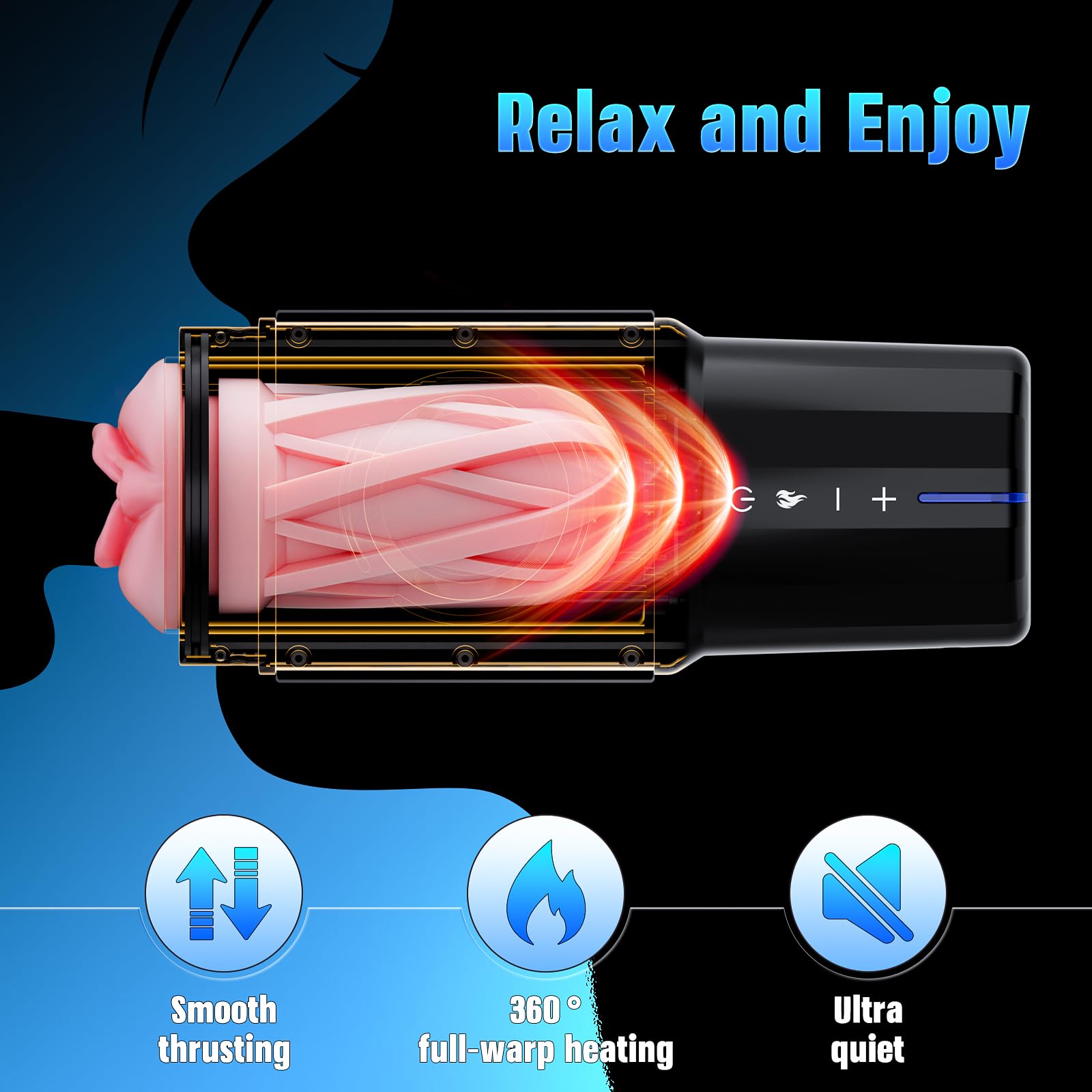 EINSEO Male Masturbator Sex Toys for Men - Thrusting Male Stroker with 360° Heating, 5-Speed Smooth Motion Blowjob Adult Men's Sex Toy, Silent Brushless Motor, Pocket Pussy Sleeve Erotic Massage Kits EINSEO Male Masturbator Sex Toys for Men - Thrusting Male Stroker with 360° Heating, 5-Speed Smooth Motion Blowjob Adult Men's Sex Toy, Silent Brushless Motor, Pocket Pussy Sleeve Erotic Massage Kits