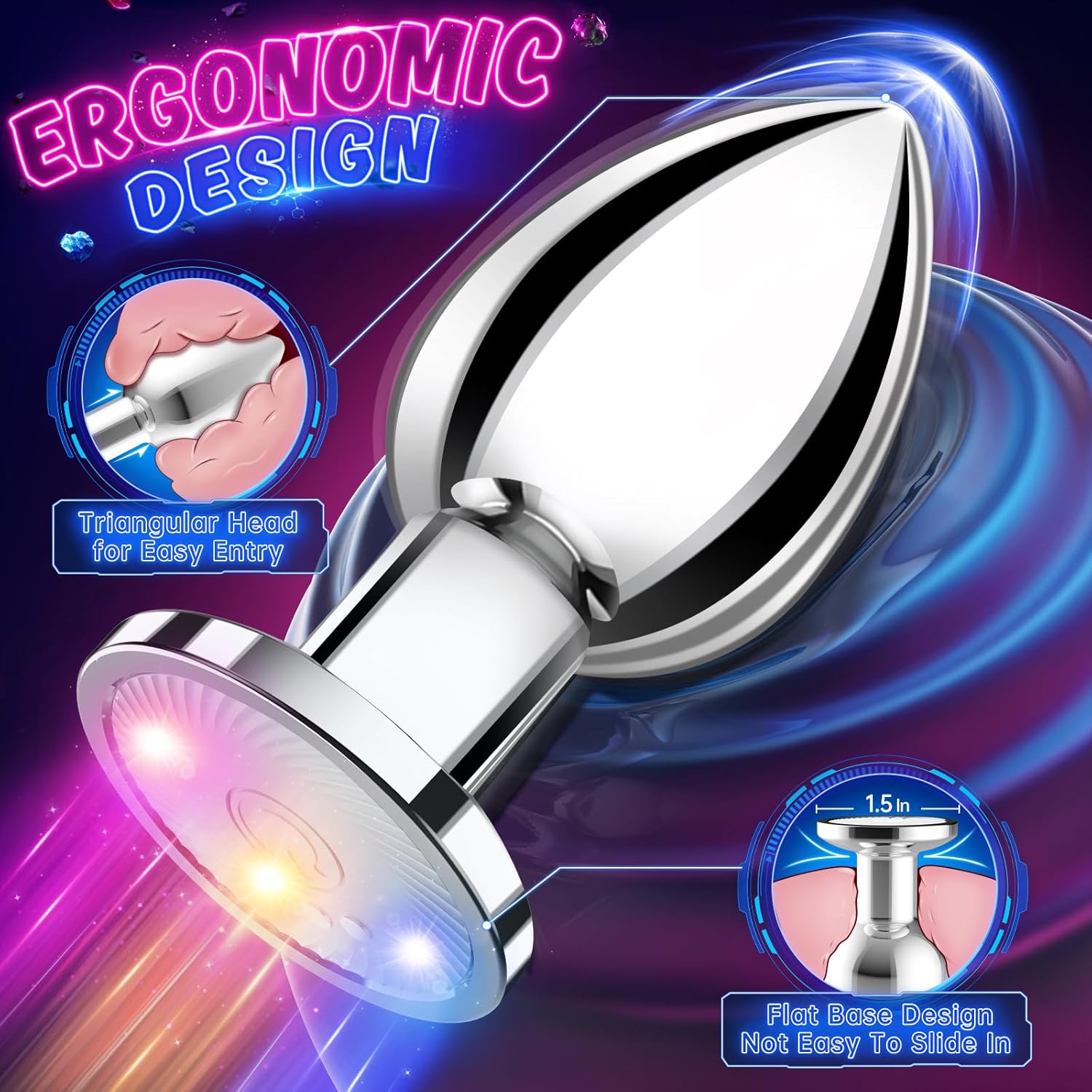 Unisex anal vibrator, with 10 vibration modes and app remote control. Unisex anal vibrator, with 10 vibration modes and app remote control.