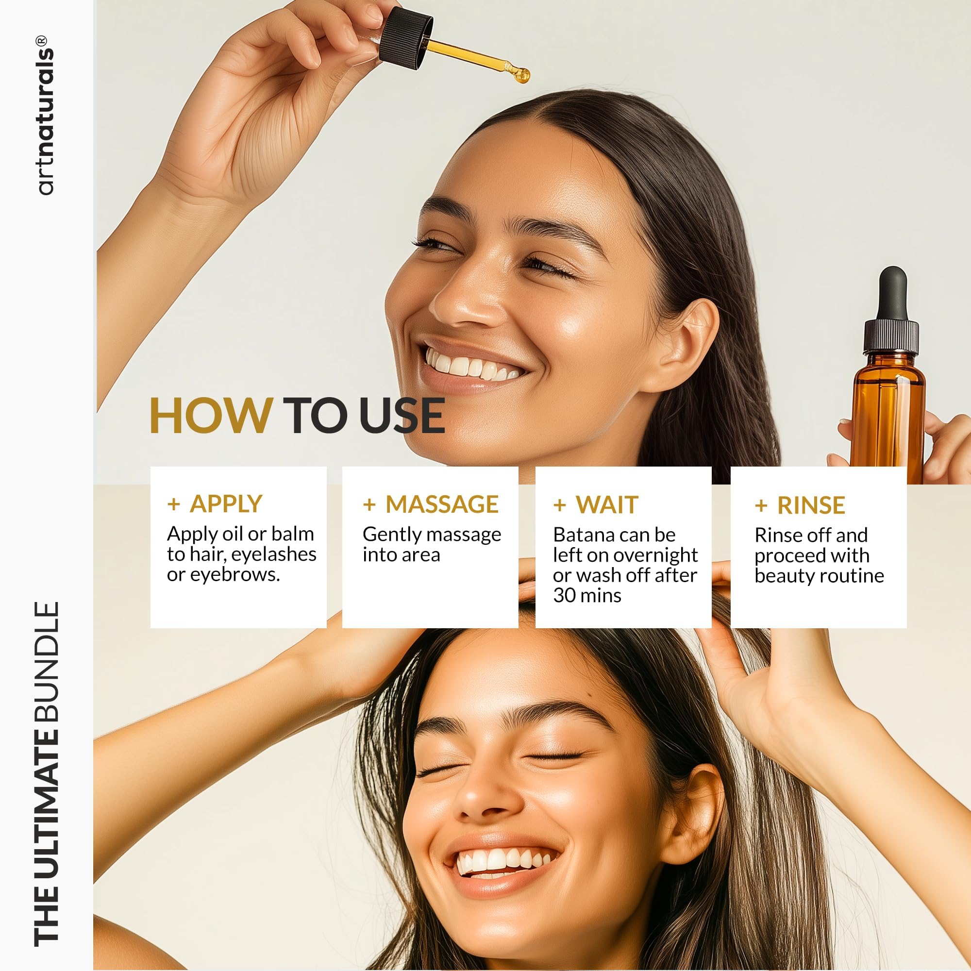 زيت باتانا لنمو الشعر - مجموعة من 4 قطع