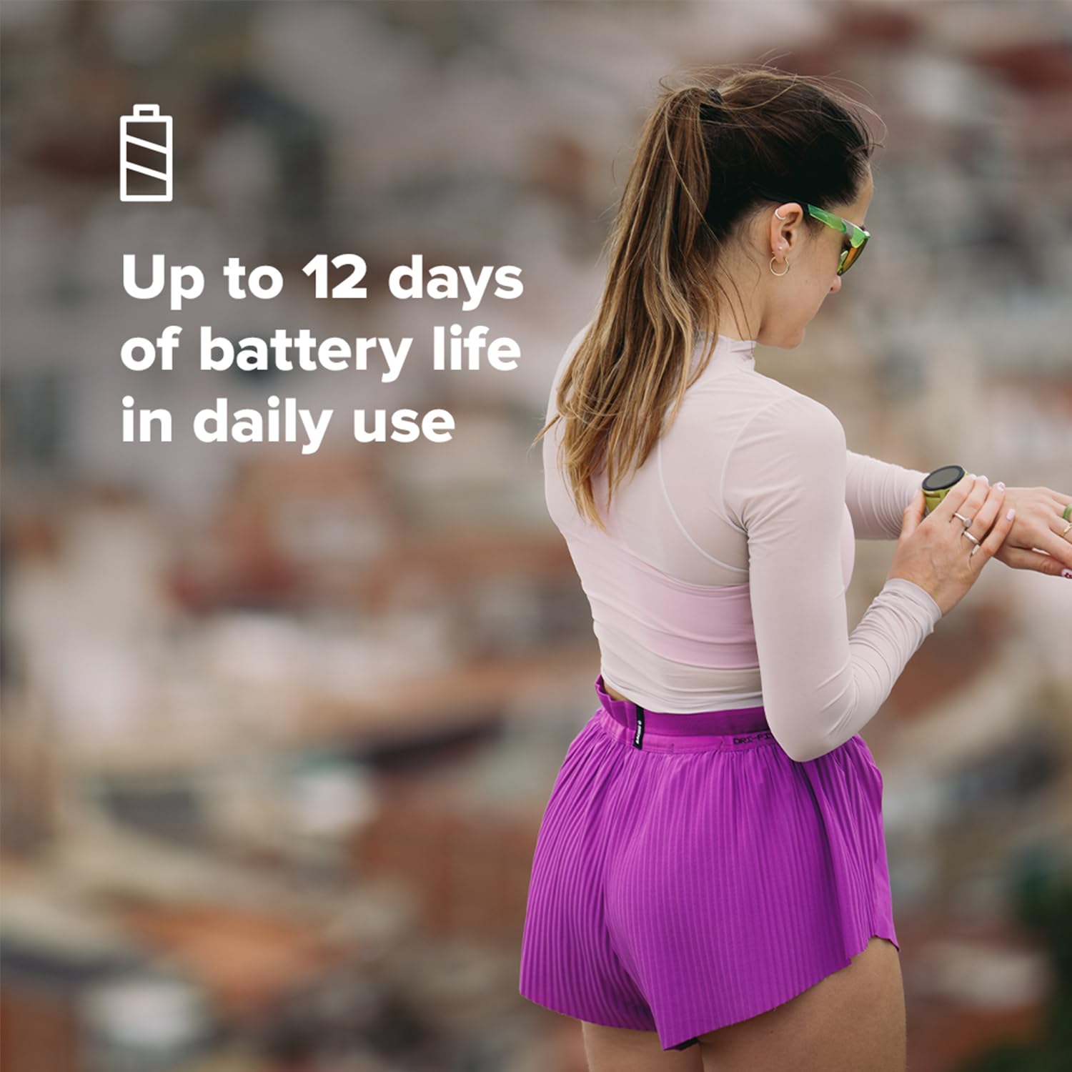 SUUNTO Run sports watch, 12-day battery life