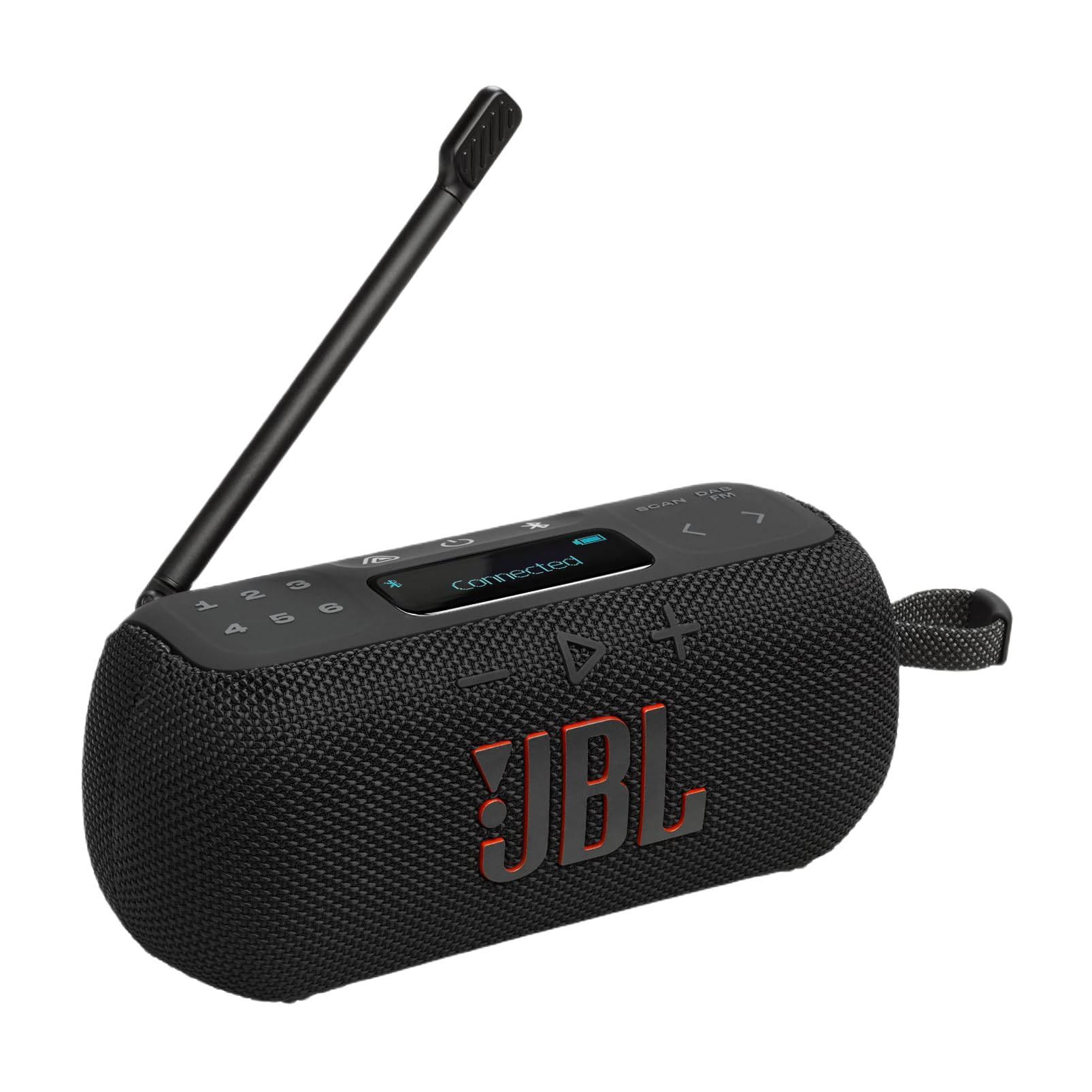 جهاز JBL 2 في 1: راديو ومشغل بلوتوث — صوت فائق النقاء، مدة تشغيل تصل إلى 15 ساعة، مقاوم للماء والغبار (أسود) جهاز JBL 2 في 1: راديو ومشغل بلوتوث — صوت فائق النقاء، مدة تشغيل تصل إلى 15 ساعة، مقاوم للماء والغبار (أسود)