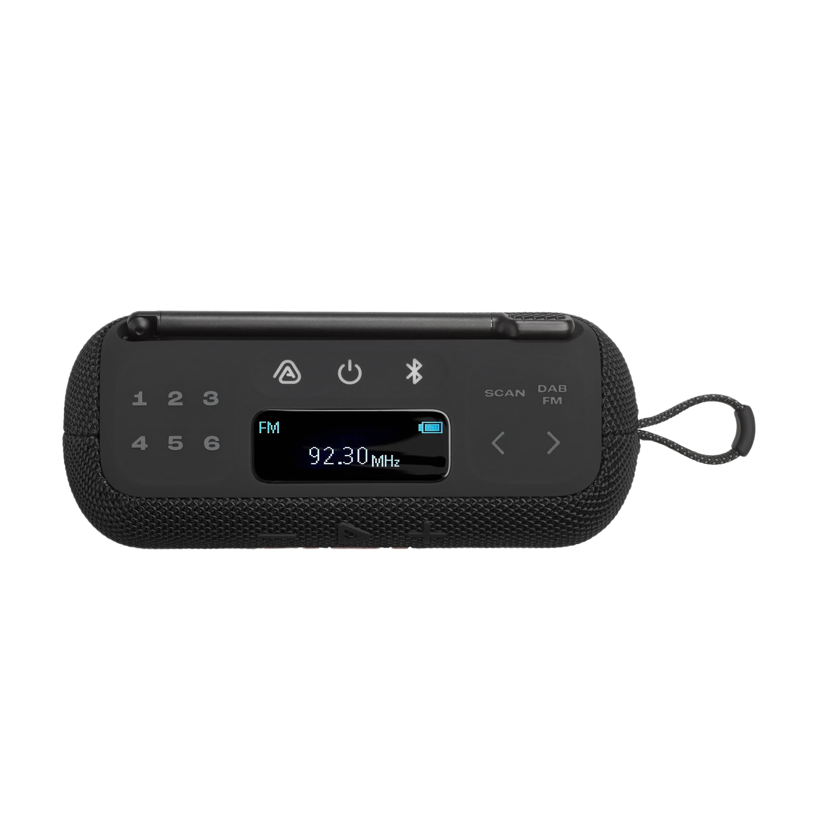 جهاز JBL 2 في 1: راديو ومشغل بلوتوث — صوت فائق النقاء، مدة تشغيل تصل إلى 15 ساعة، مقاوم للماء والغبار (أسود) جهاز JBL 2 في 1: راديو ومشغل بلوتوث — صوت فائق النقاء، مدة تشغيل تصل إلى 15 ساعة، مقاوم للماء والغبار (أسود)
