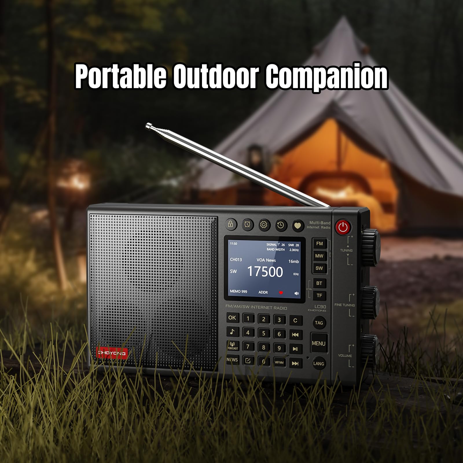 راديو Tecsun PL-990 الرقمي متعدد النطاقات (AM/FM، الموجات القصيرة والطويلة) راديو Tecsun PL-990 الرقمي متعدد النطاقات (AM/FM، الموجات القصيرة والطويلة)