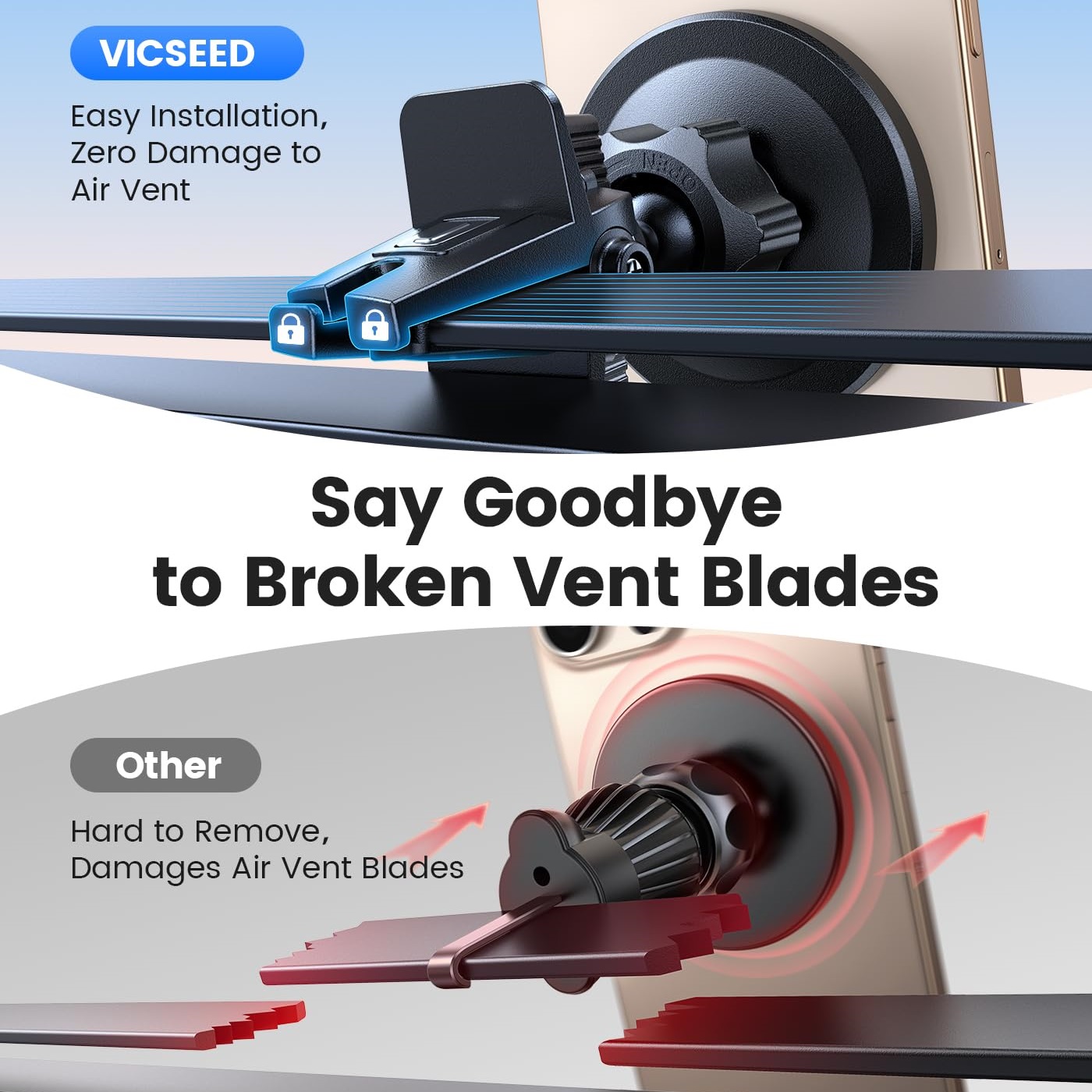 حامل سيارة VICSEED بتقنية MagSafe