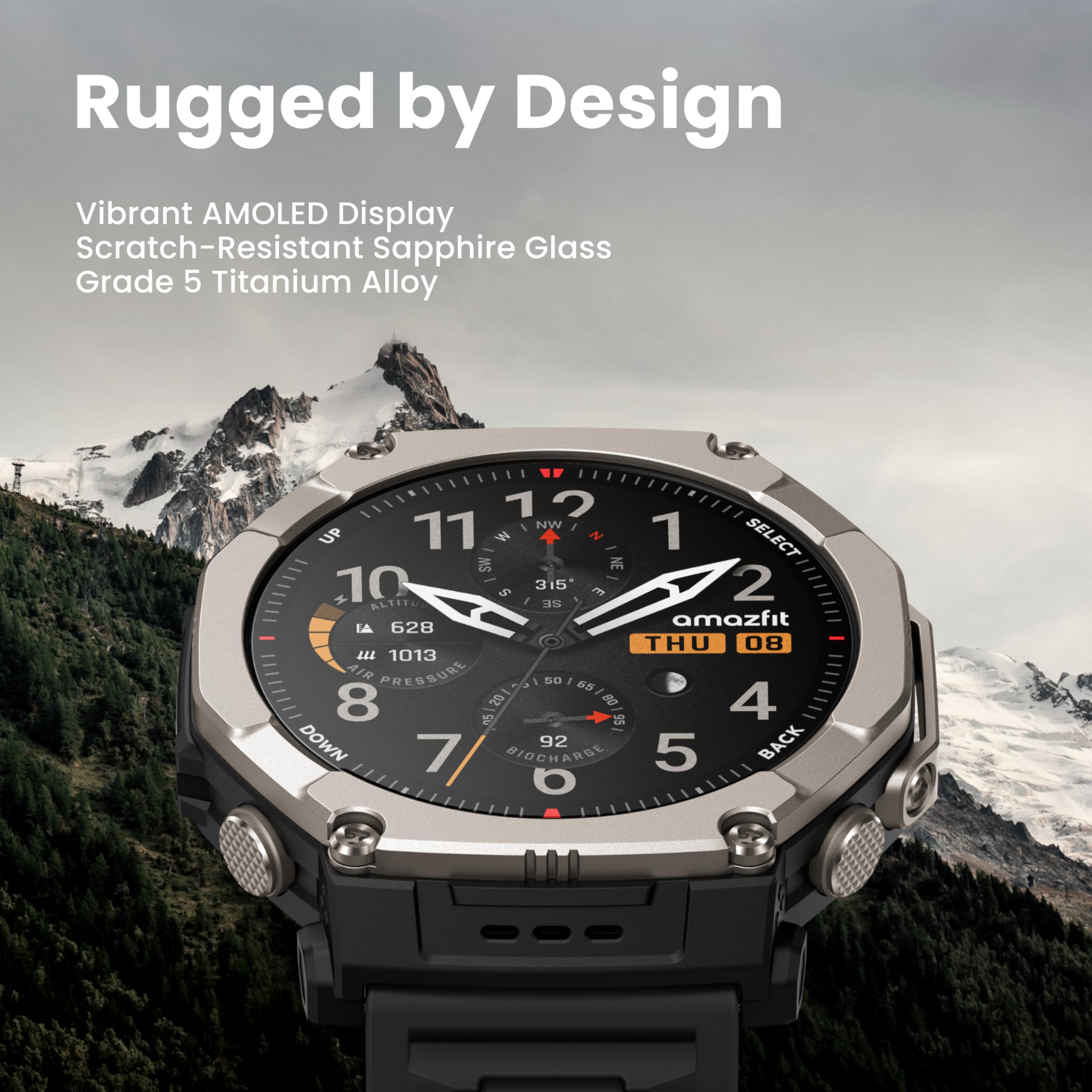 Amazfit T-Rex Ultra 2 Dual-Band GPS Outdoor Smartwatch, Amazfit T-Rex Ultra 2 Dual-Band GPS Outdoor Smartwatch,