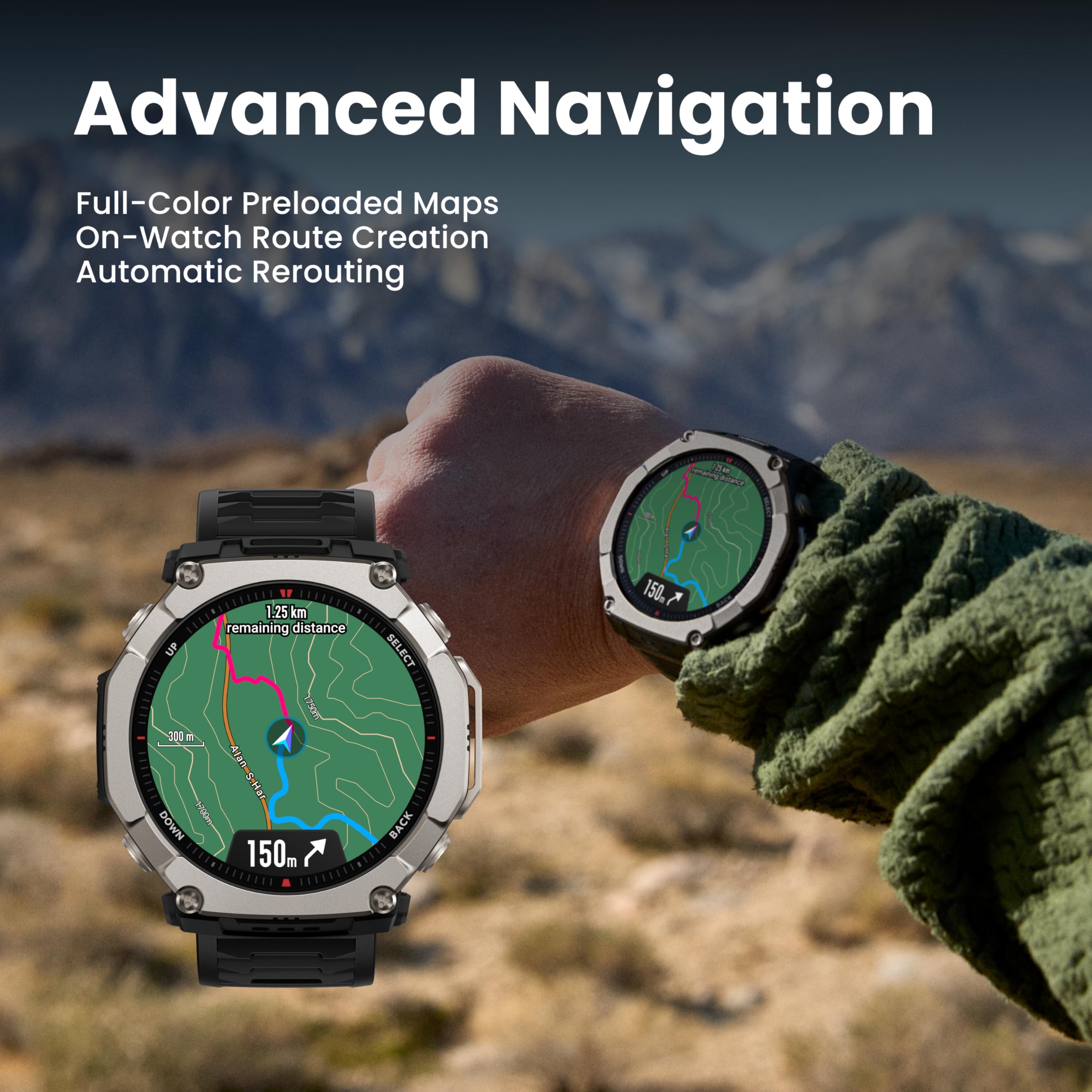Amazfit T-Rex Ultra 2 Dual-Band GPS Outdoor Smartwatch, Amazfit T-Rex Ultra 2 Dual-Band GPS Outdoor Smartwatch,