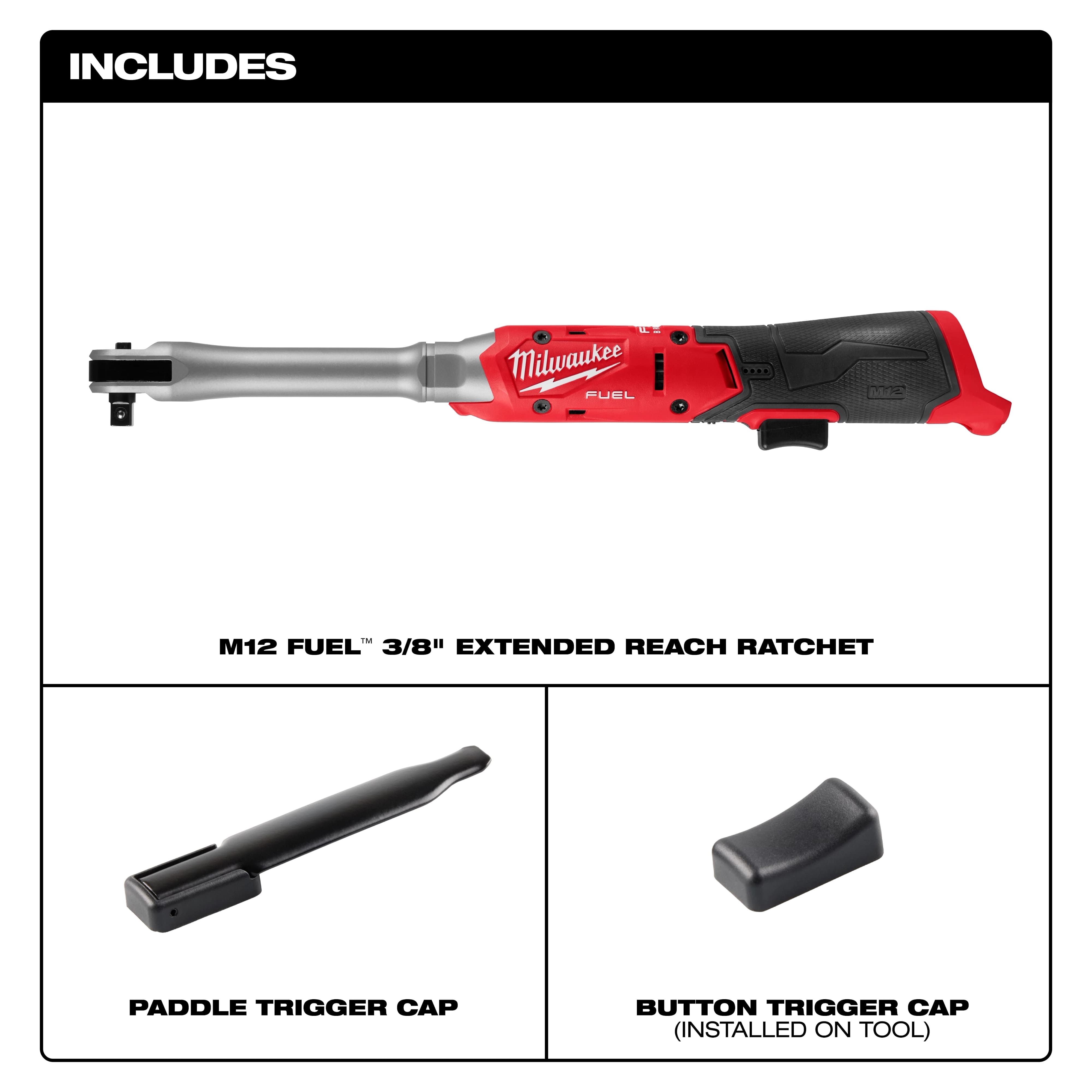 مفتاح ربط كهربائي لاسلكي ميلووكي M12™ مقاس 3/8 بوصة | أداة إصلاح سيارات احترافية