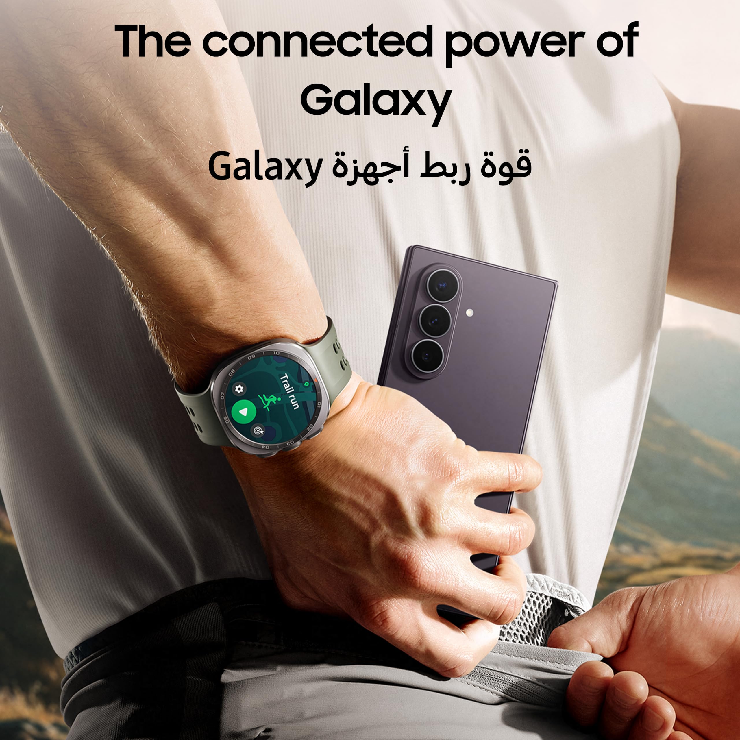 Samsung Galaxy Watch Ultra2 Titanium Gray, 47mm, Bluetooth, Rugged Luxury design, 800 mAh Battery, Fast Charging, Trail Run, Energy Score, Sleep Coaching, Raise to Talk (KSA Version)